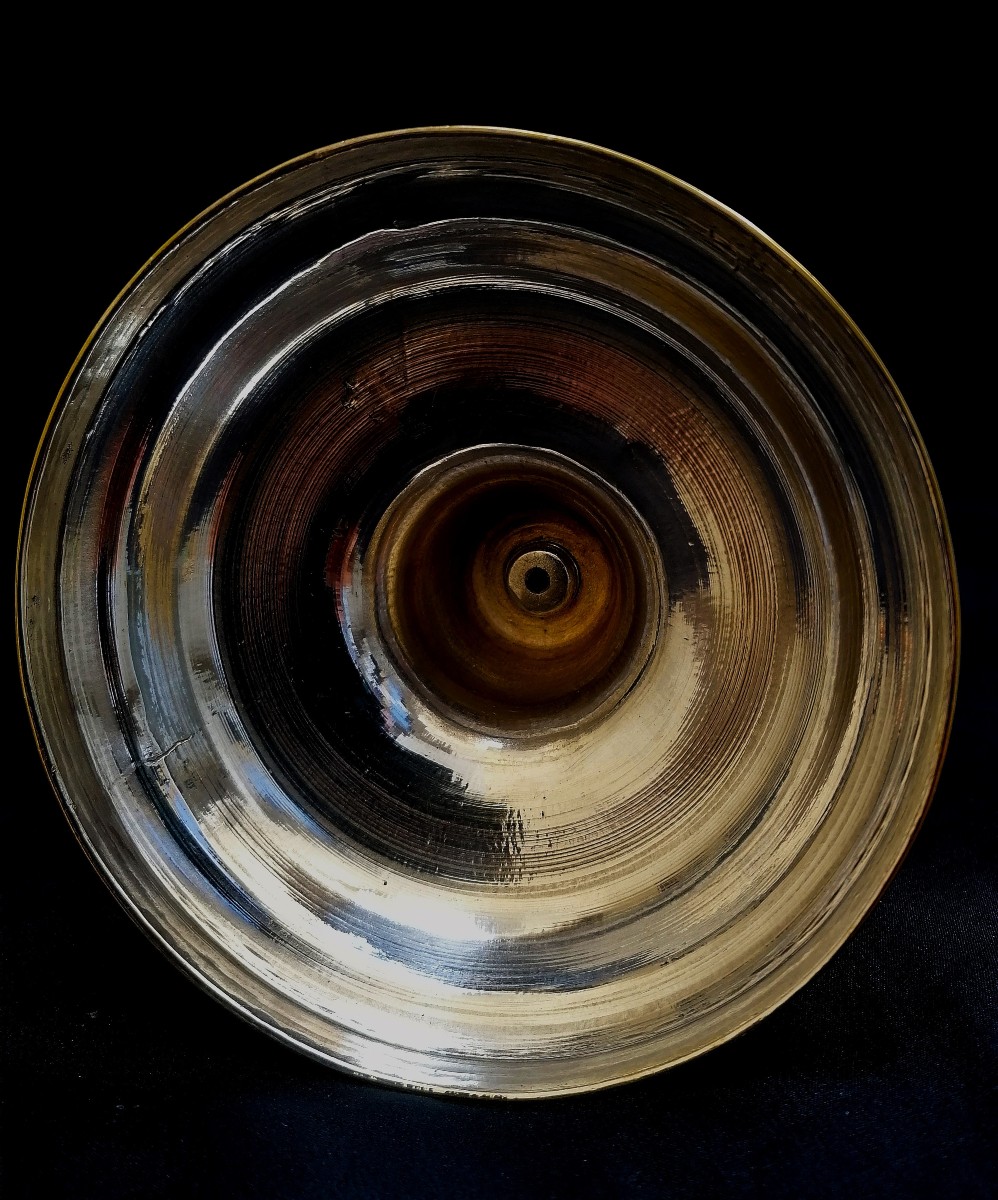 Pair Of Silver-plated Bronze Candlesticks In The Louis XVI Style - 18th Century-photo-2