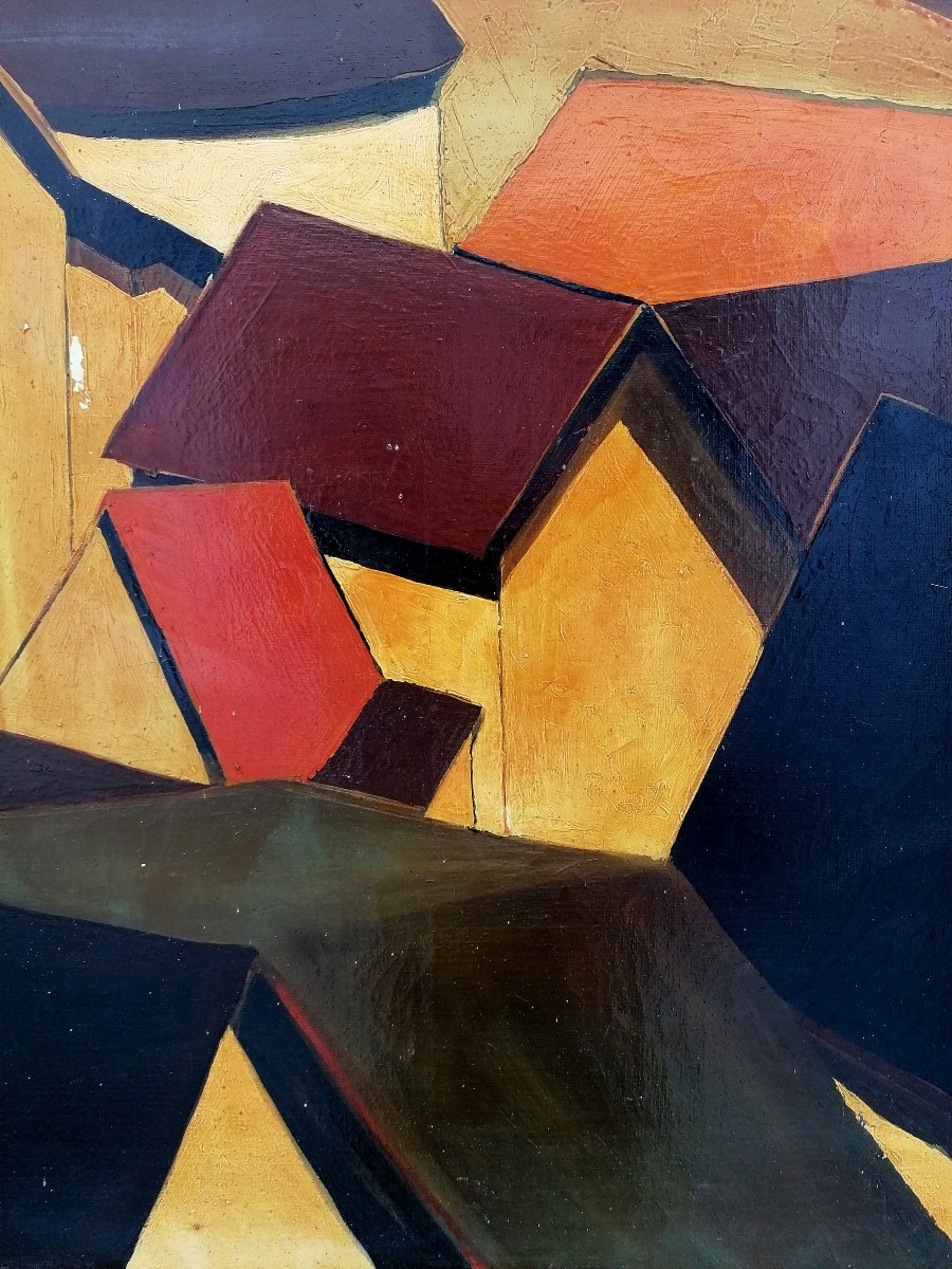Henri Ratsimiebo - Architect And Painter - Madagascan School - Circa 1968 - -photo-1