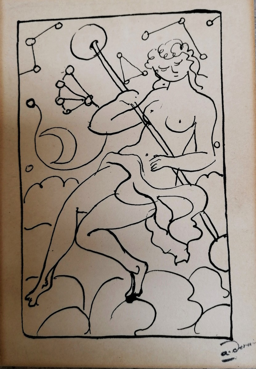 Andre Derain - Engraving - Young Woman In The Clouds --photo-2