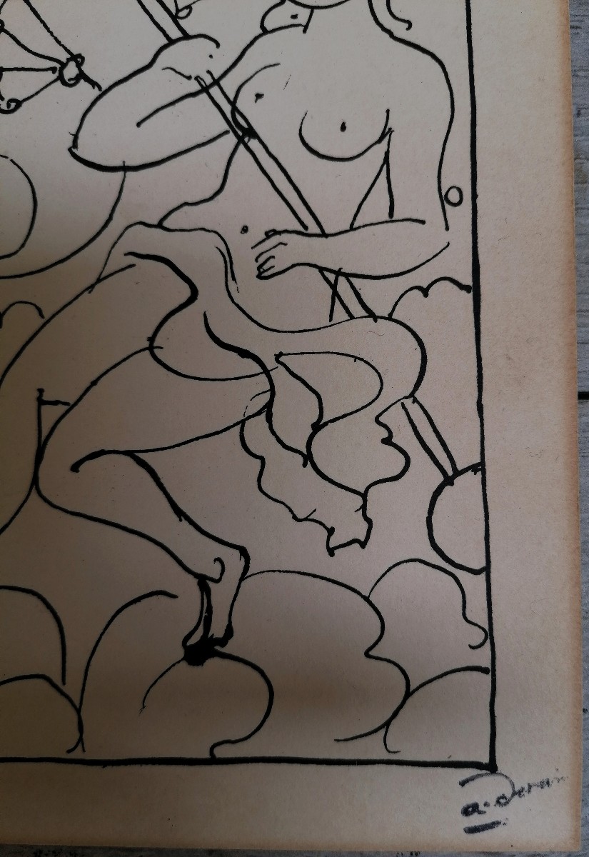Andre Derain - Engraving - Young Woman In The Clouds --photo-4