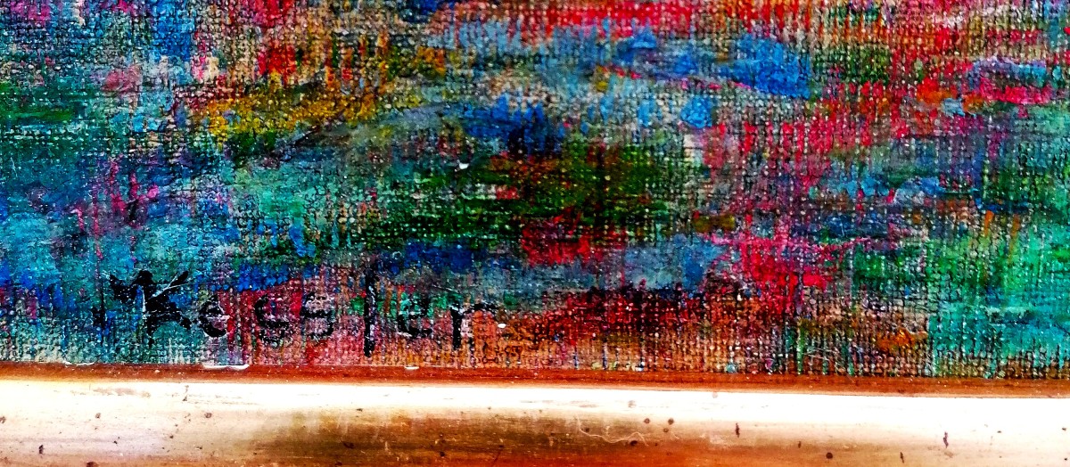 MAX KESSLER 1897-1981 - HUILE SUR TOILE POST IMPRESSIONNISTE - ECOLE SUISSE - CIRCA 1930 --photo-4