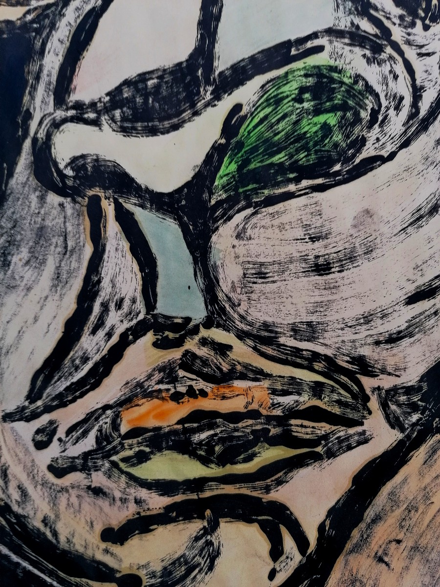 GERHARD DRACH 1941-2011 - ENCRE DE CHINE - PORTRAITS - ECOLE AUTRICHIENNE - -photo-1