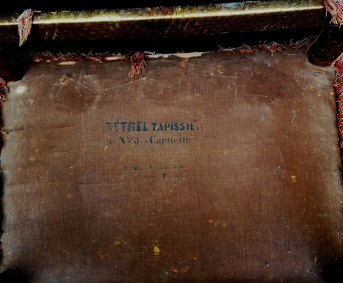 Renaissance Armchair With Cordovan Leather Cover - Tetrel Upholsterer --photo-4