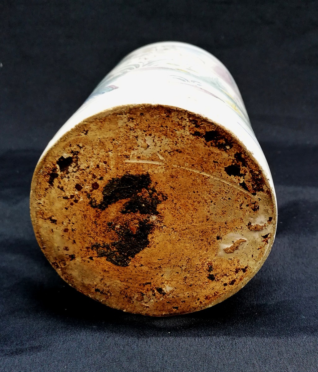 Earthenware And Pewter Mug - Dated 1778 And Monogrammed - Horse In A Landscape - Germany --photo-1