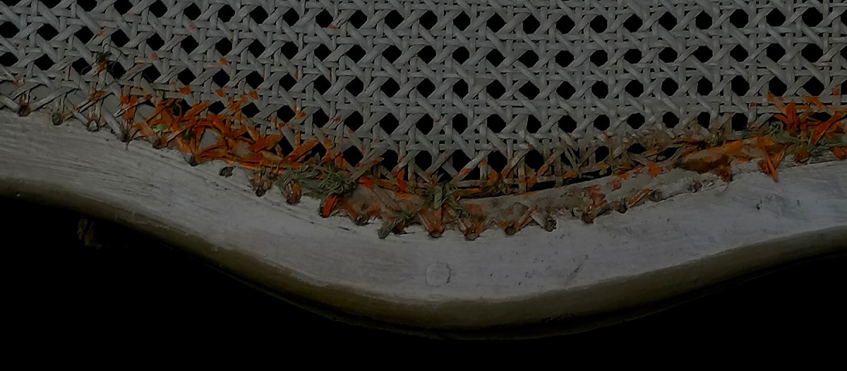 CHAISE RELAQUEE ET CANNEE D'EPOQUE LOUIS XV OU REGENCE - XVIIIEME SIECLE-photo-2