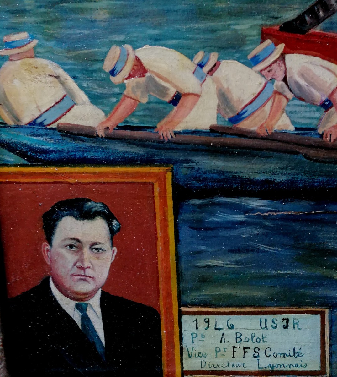 JOUTES NAUTIQUES - RIVE DE GIER - FANGET 1946 -JOUTE A LA GIVORDINE - SAINT ETIENNE --photo-4