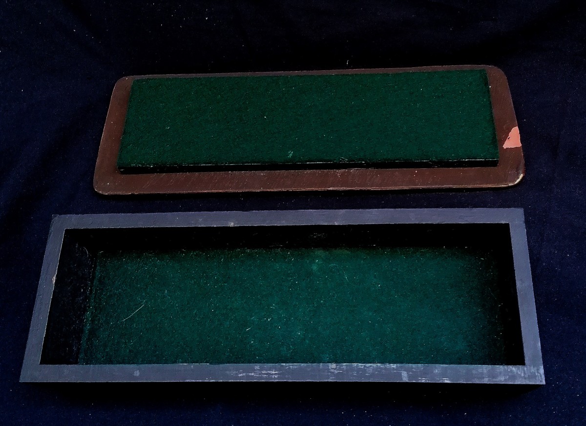 MITHE ESPELT - COFFRET MODELE VITRAIL - CERAMIQUE ET VERRE CRISTALLISE - OR CRAQUELE --photo-2