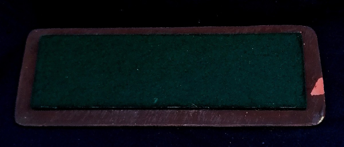 MITHE ESPELT - COFFRET MODELE VITRAIL - CERAMIQUE ET VERRE CRISTALLISE - OR CRAQUELE --photo-3