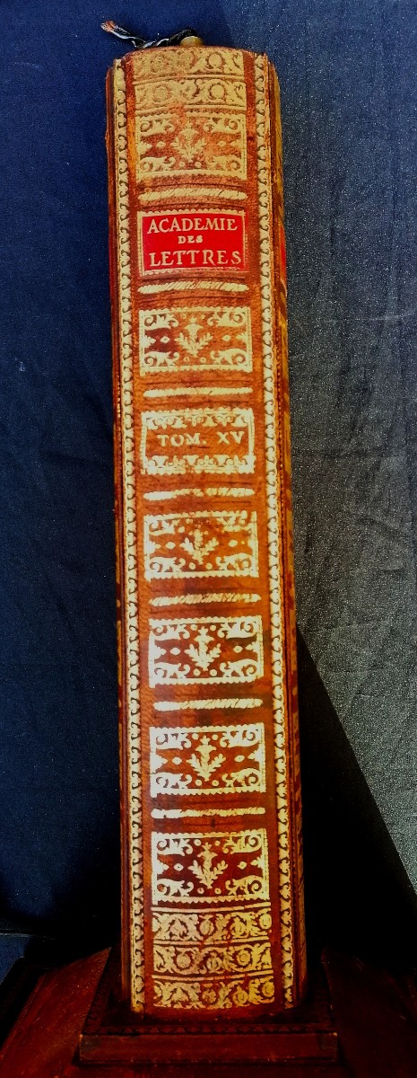 Desk Lamp - Trompe l'Oeil - Leather Cover - Book Spine - Petit Iron Decoration - Circa 1970-photo-3