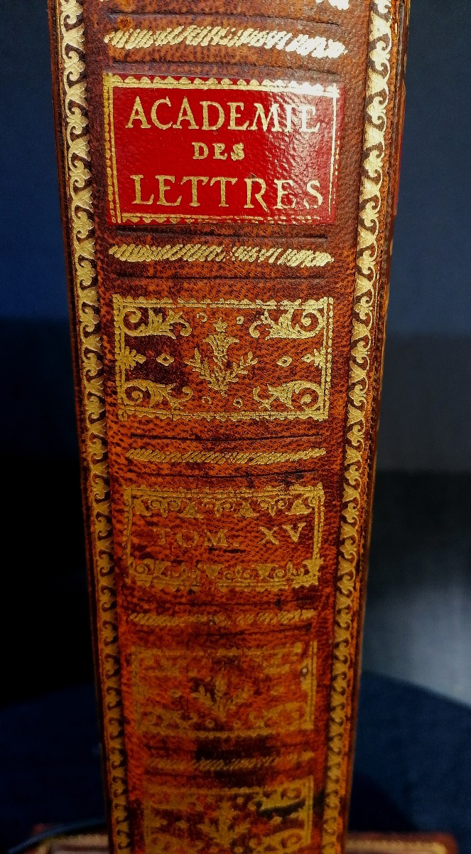 Desk Lamp - Trompe l'Oeil - Leather Cover - Book Spine - Petit Iron Decoration - Circa 1970-photo-4