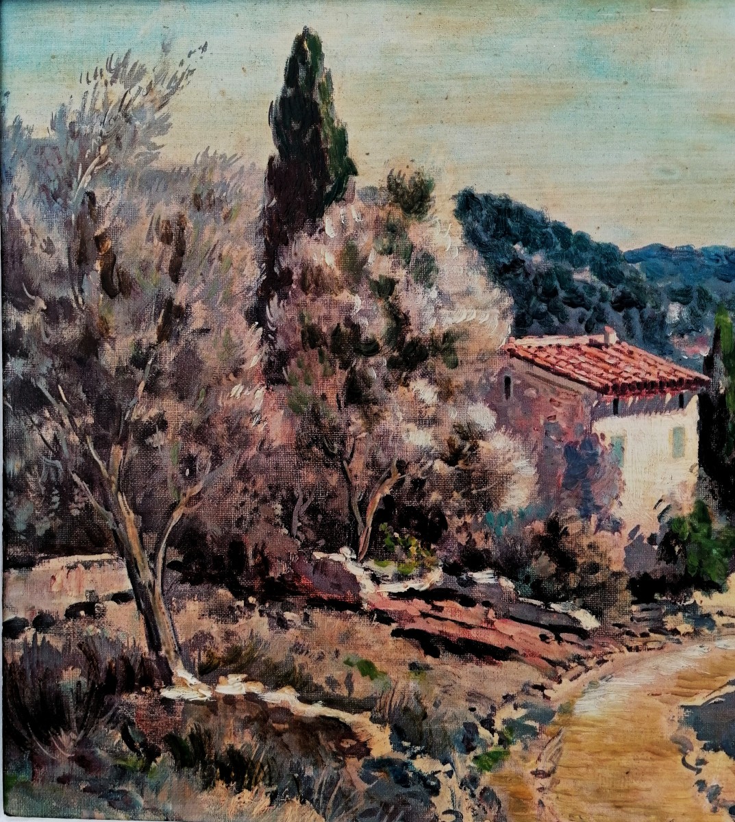 Lucien Potronat - Provencal Painting - 20th Century - Saint Raphael --photo-4