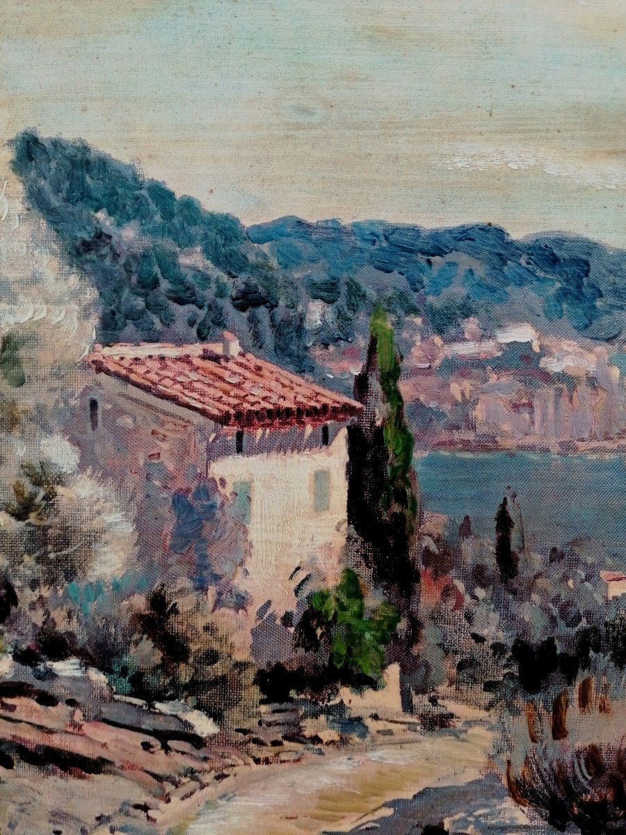 Lucien Potronat - Provencal Painting - 20th Century - Saint Raphael --photo-2
