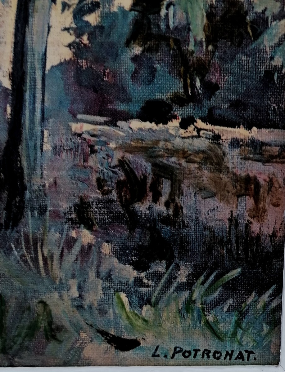 Lucien Potronat - Provencal Painting - 20th Century - Saint Raphael --photo-3