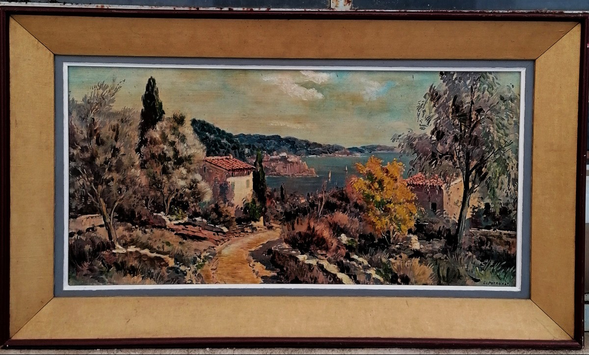 Lucien Potronat - Provencal Painting - 20th Century - Saint Raphael --photo-4