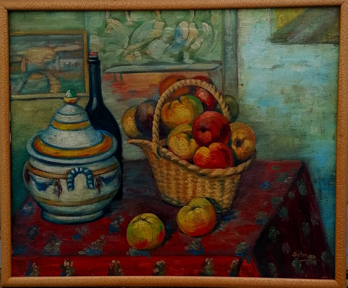 Oil On Canvas - Still Life - Post-impressionist - Signed - Early 20th Century-photo-1
