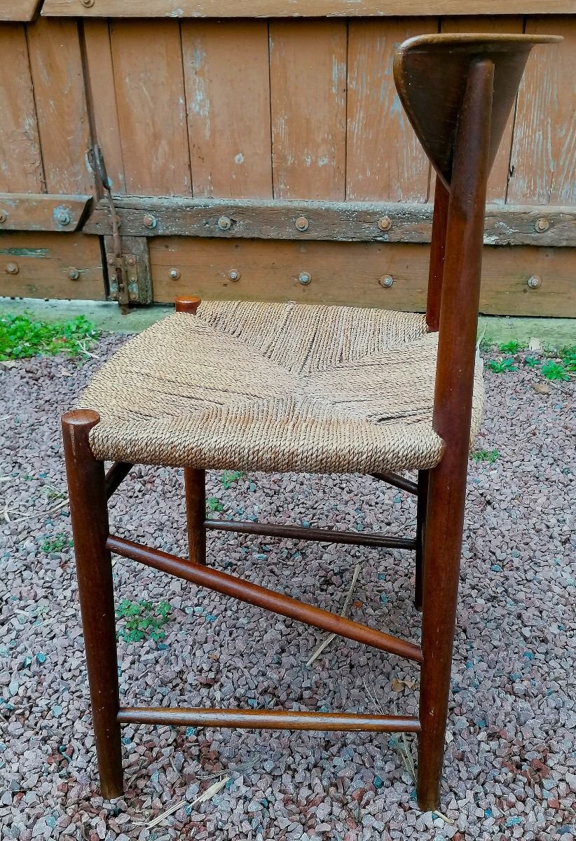 DESIGN SCANDINAVE - PETER HVIDT & ORLA MOLGAARD NIELSEN - SET DE SIX CHAISES MODELE 316 EN TECK-photo-3