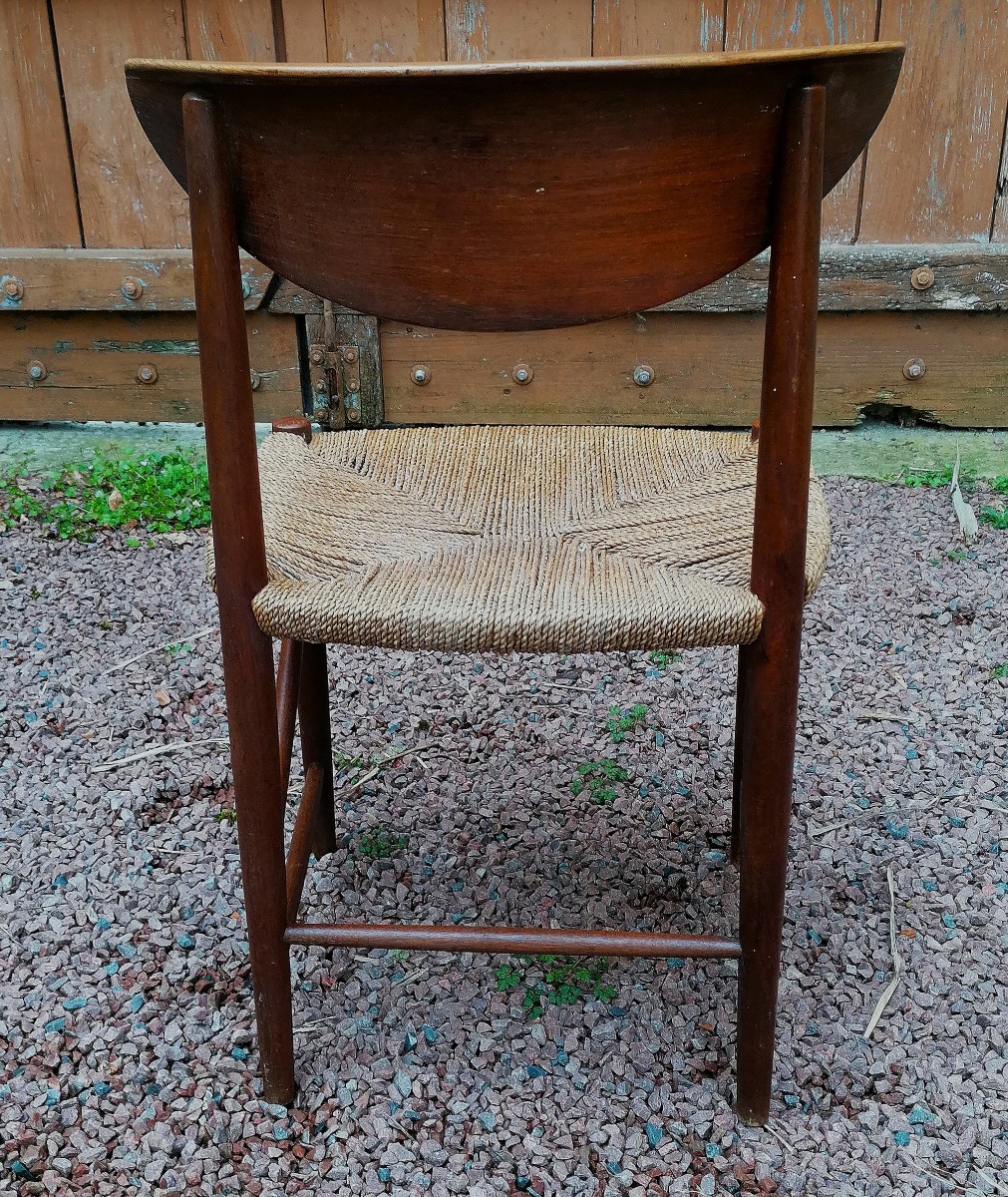 DESIGN SCANDINAVE - PETER HVIDT & ORLA MOLGAARD NIELSEN - SET DE SIX CHAISES MODELE 316 EN TECK-photo-3