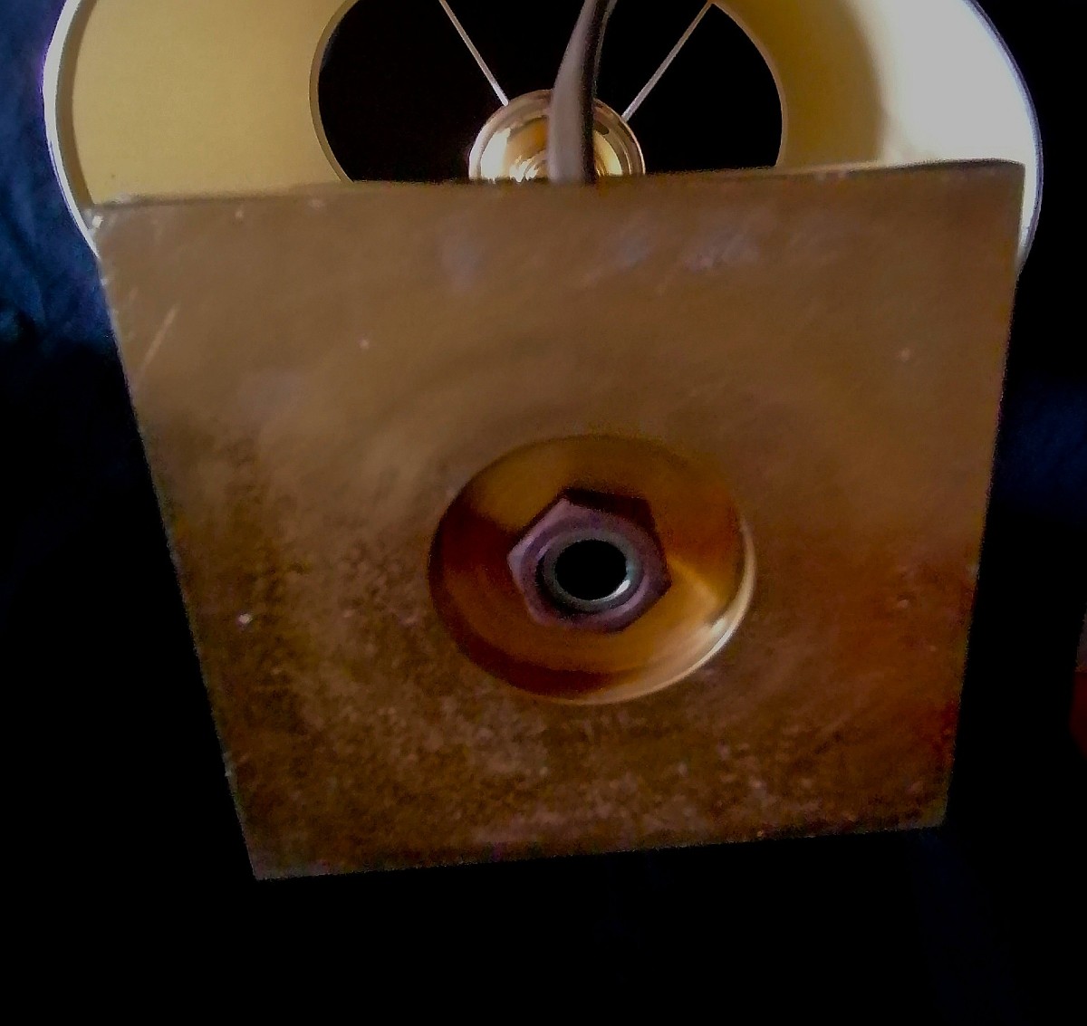 Charles Or Jansen House Lamp - Marble And Bronze - Naturalist Decoration - 1970s/80s-photo-5