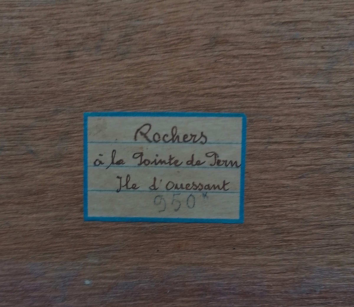 Oil On Panel - Marine - Ouessant - Pointe Du Pern - Bretagne - Signature --photo-3