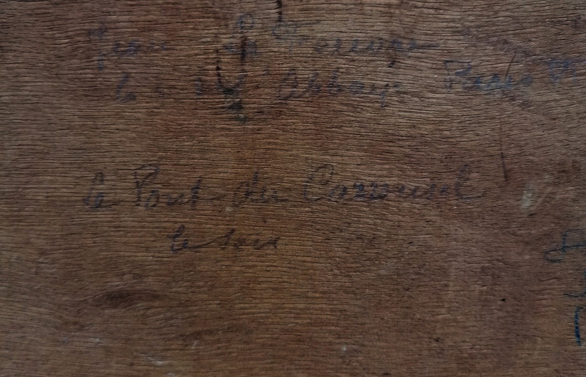 Jean Lefeuvre ( 1982-1974 ) - Carrousel Bridge - Paris - Oil On Wood - Prix De Rome --photo-4