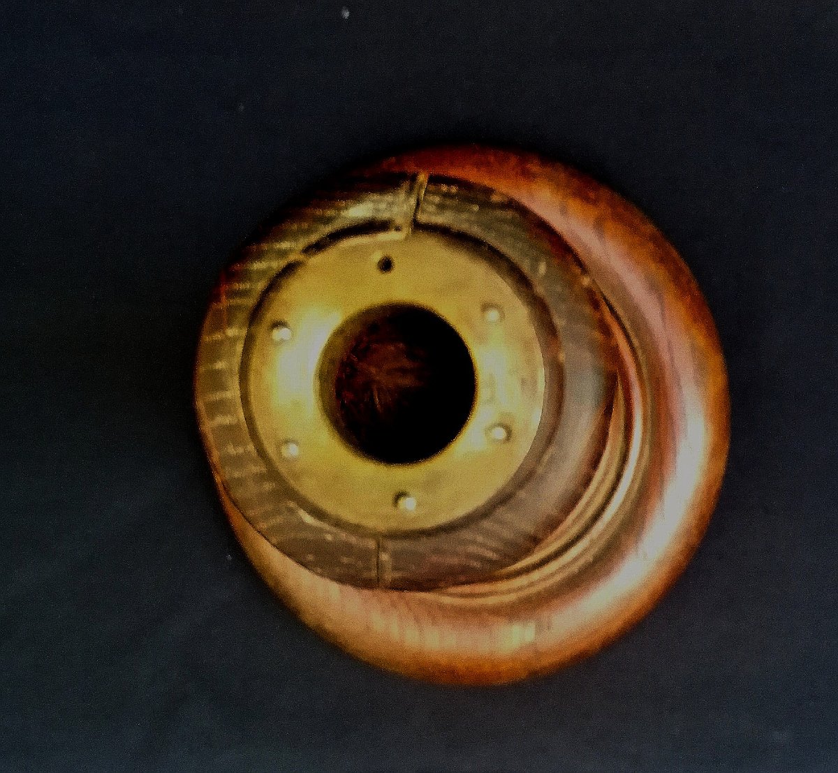 Turned And Twisted Wooden Candle Holder - Dlg By Charles Dudouyt - 20th Century --photo-3
