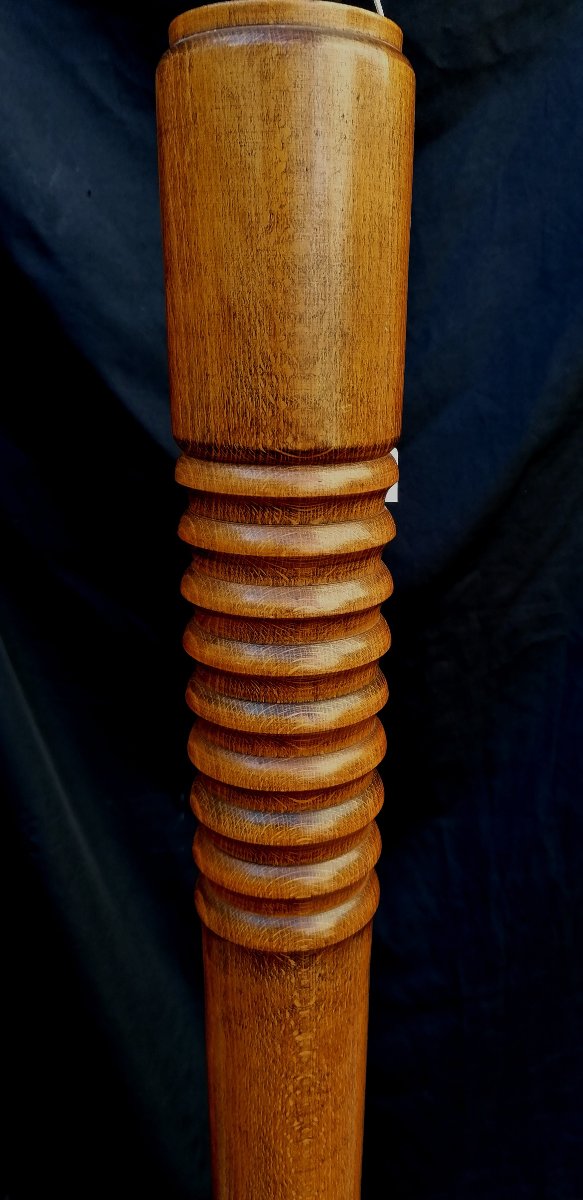 Solid Wood Floor Lamp - Dlg By Charles Dudouyt - 1940–1950 --photo-1