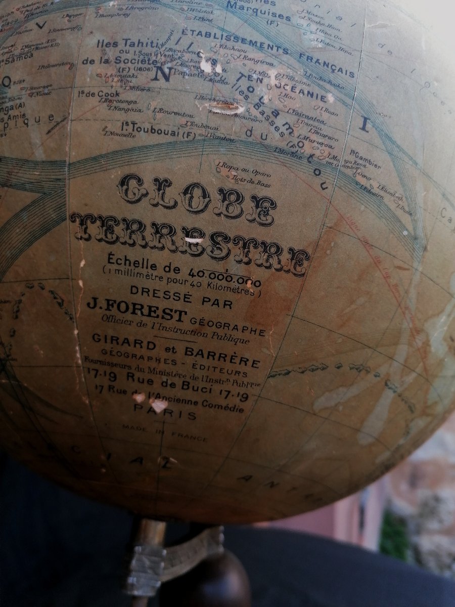 Globe - World Map - Geographe Forest - Girard - Barrere - Paris --photo-2