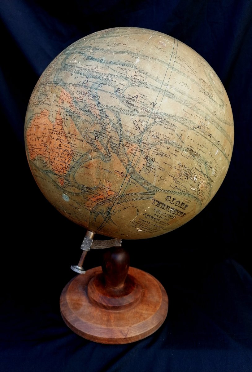 Globe - World Map - Geographe Forest - Girard - Barrere - Paris --photo-3