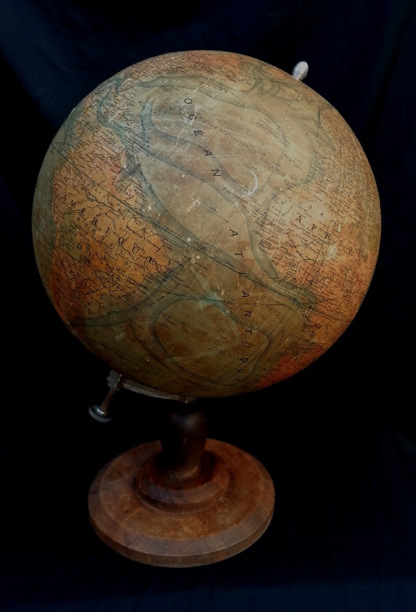 Globe - World Map - Geographe Forest - Girard - Barrere - Paris -