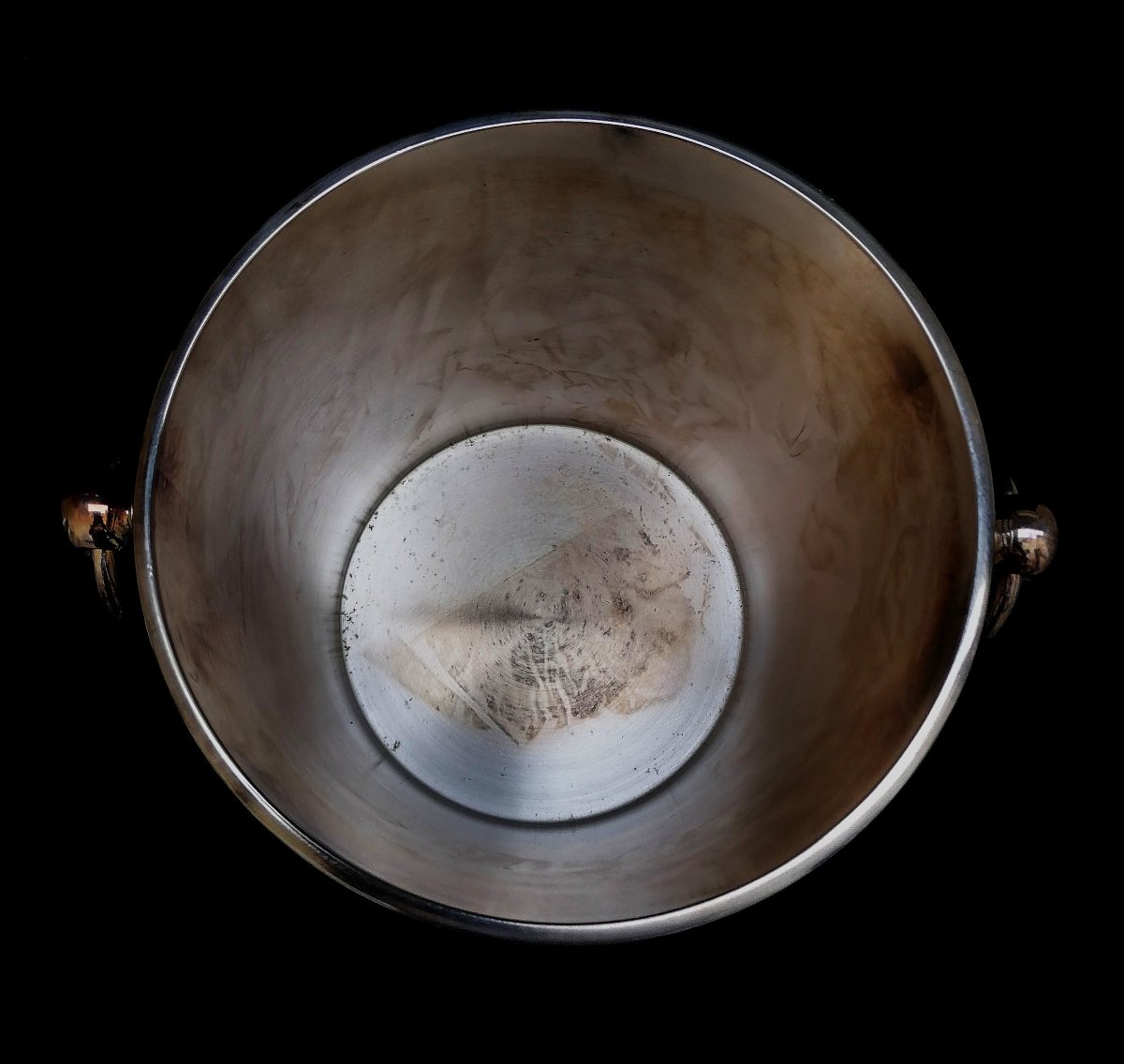 SCEAU A CHAMPAGNE - METAL ARGENTE - ERCUIS - XXEME SIECLE-photo-2