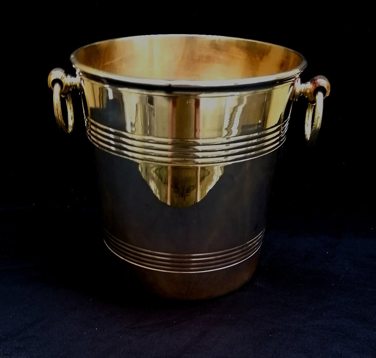SCEAU A CHAMPAGNE - METAL ARGENTE - ERCUIS - XXEME SIECLE