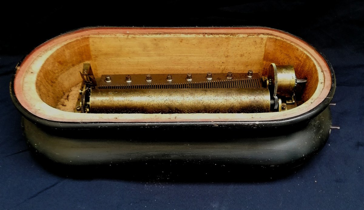 Table Centerpiece - Music Box - Multiple Melodies  - 78 Tones - 19th Century - In Working Condition --photo-2