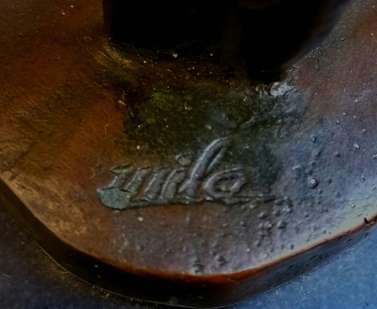 MILO - SCULPTURE EN BRONZE - LA BALLERINE - STYLE ART DECO - BRONZE GARANTI PARIS - J.B DEPOSE -photo-3
