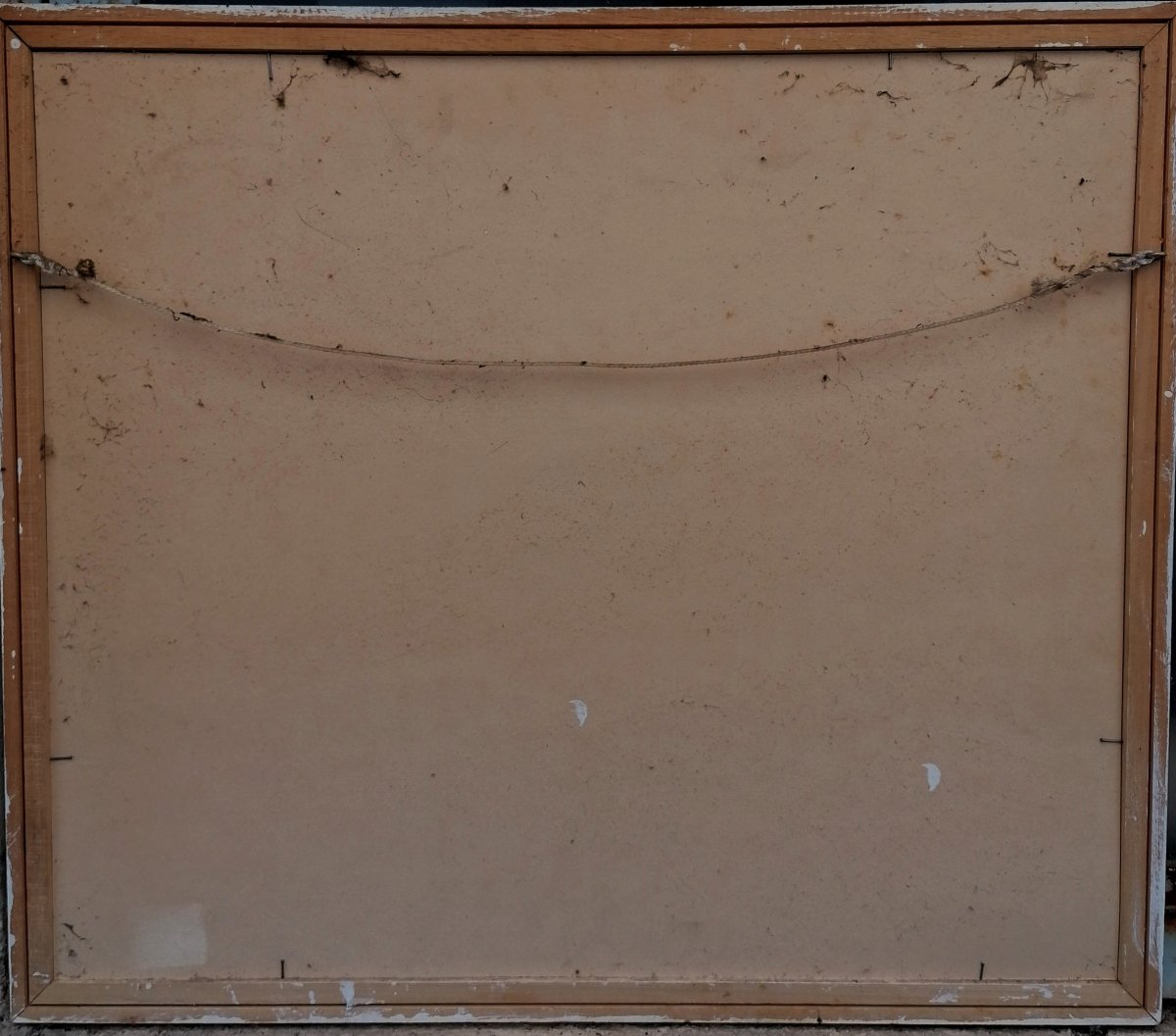 Oil On Cardboard - Still Life - Signed - Circa 1960–1980 --photo-2