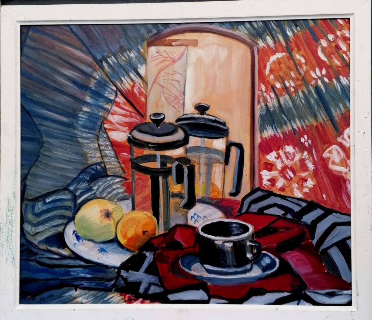 Oil On Cardboard - Still Life - Signed - Circa 1960–1980 -