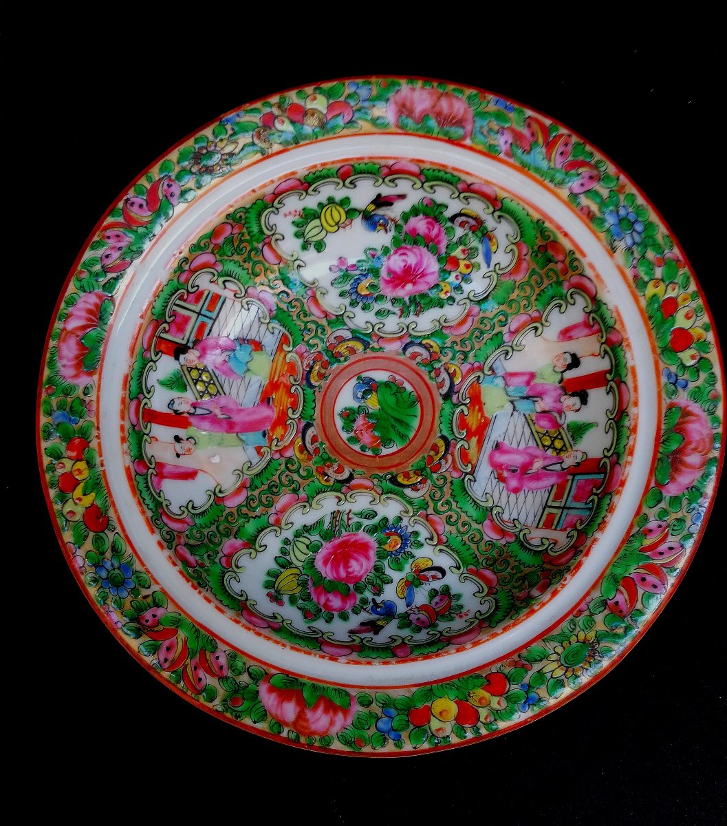 Canton Porcelain - Soup - Palace Scenes - Late 19th Century--photo-4