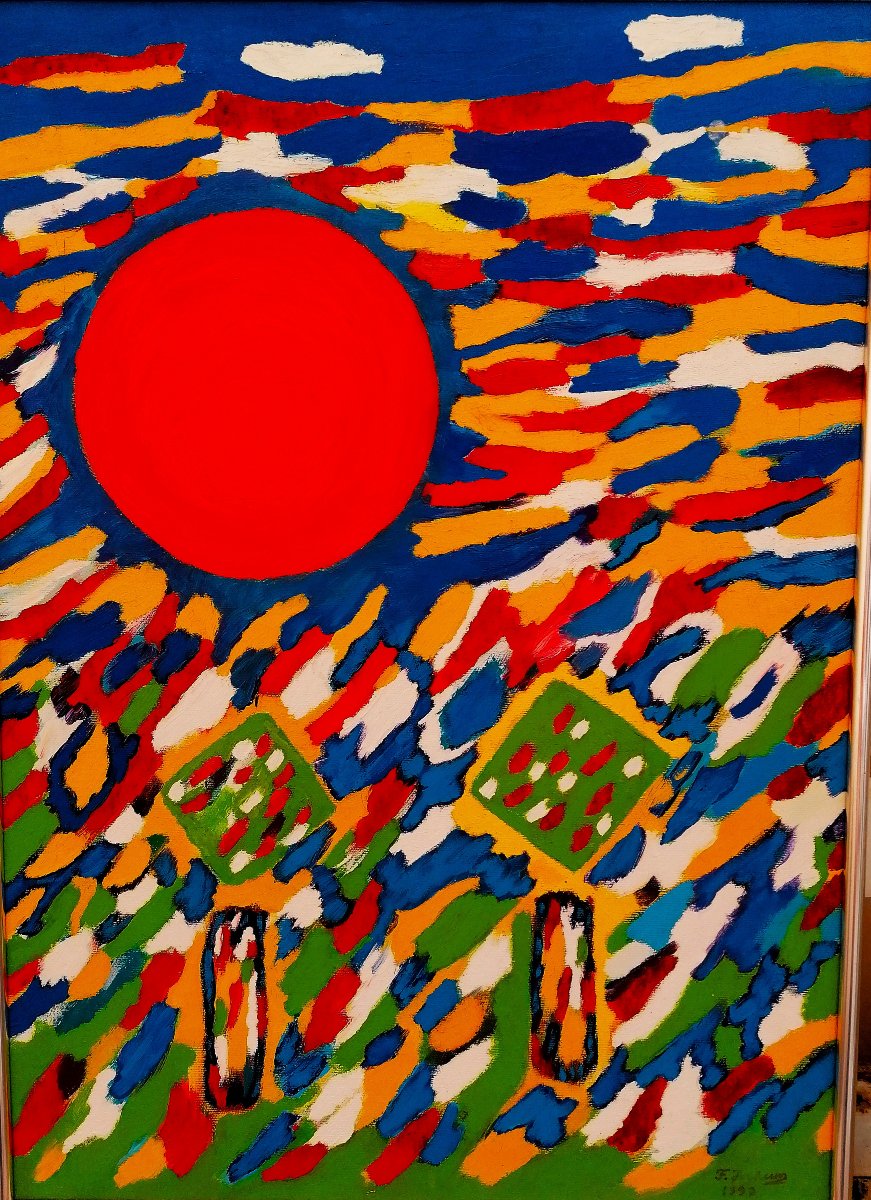 Franz Jochum - Oil On Canvas - Abstract Painting - 20th Century - German School? -photo-1