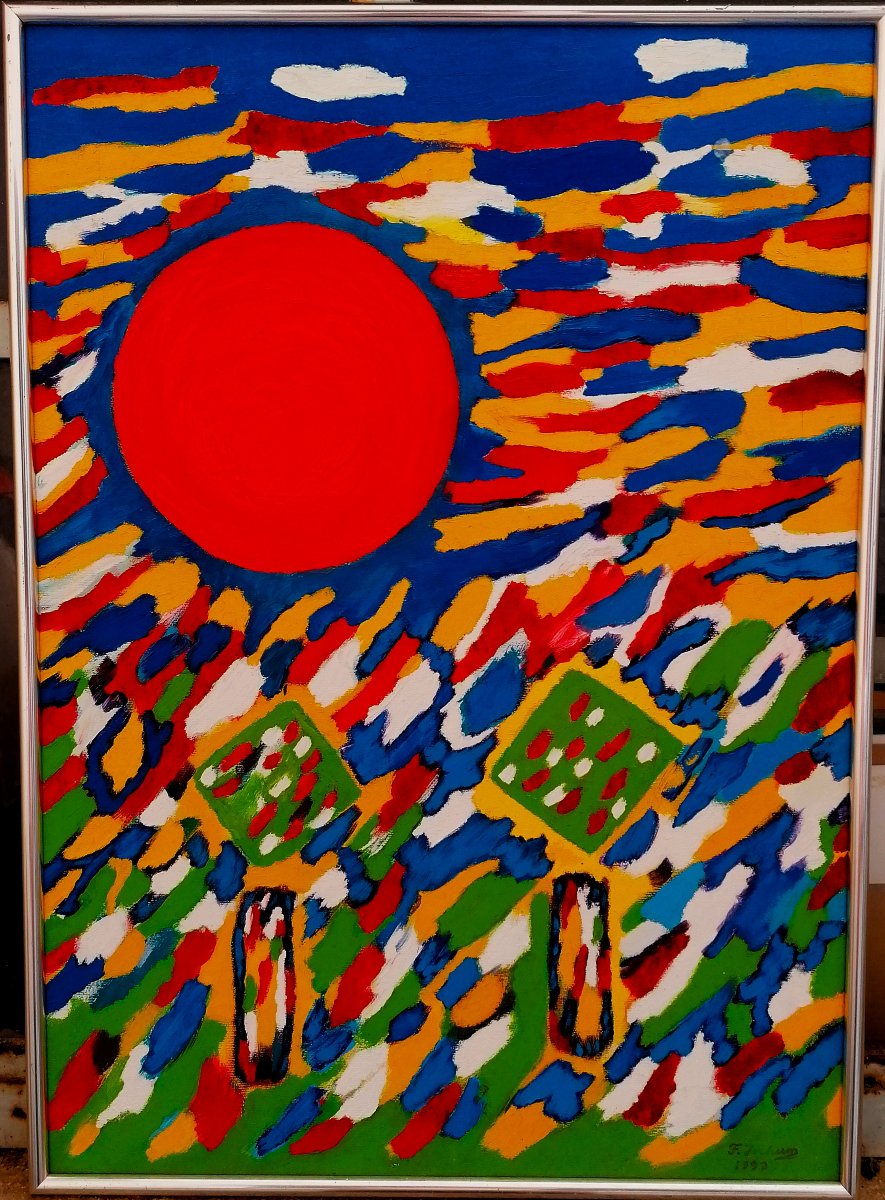 Franz Jochum - Oil On Canvas - Abstract Painting - 20th Century - German School? 