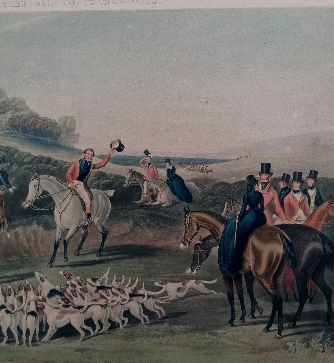 Francis Calcraft Turner - Aquatint - Fox Hunt  - 19th Century - English School - 2/2 --photo-3