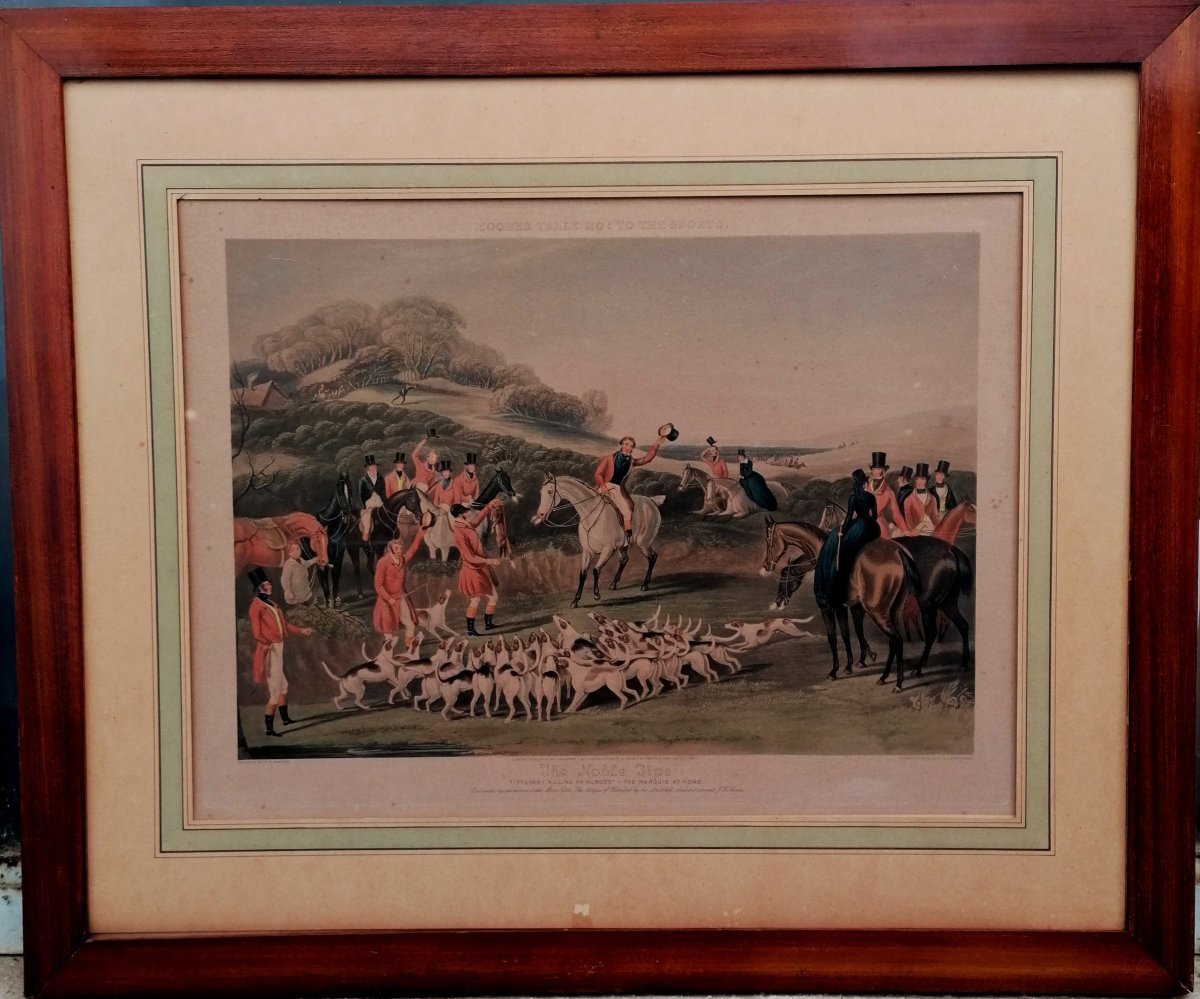 Francis Calcraft Turner - Aquatint - Fox Hunt  - 19th Century - English School - 2/2 -