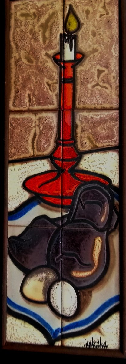 Natacha Fidler - Ceramic Panel - Still Life - 20th Century -