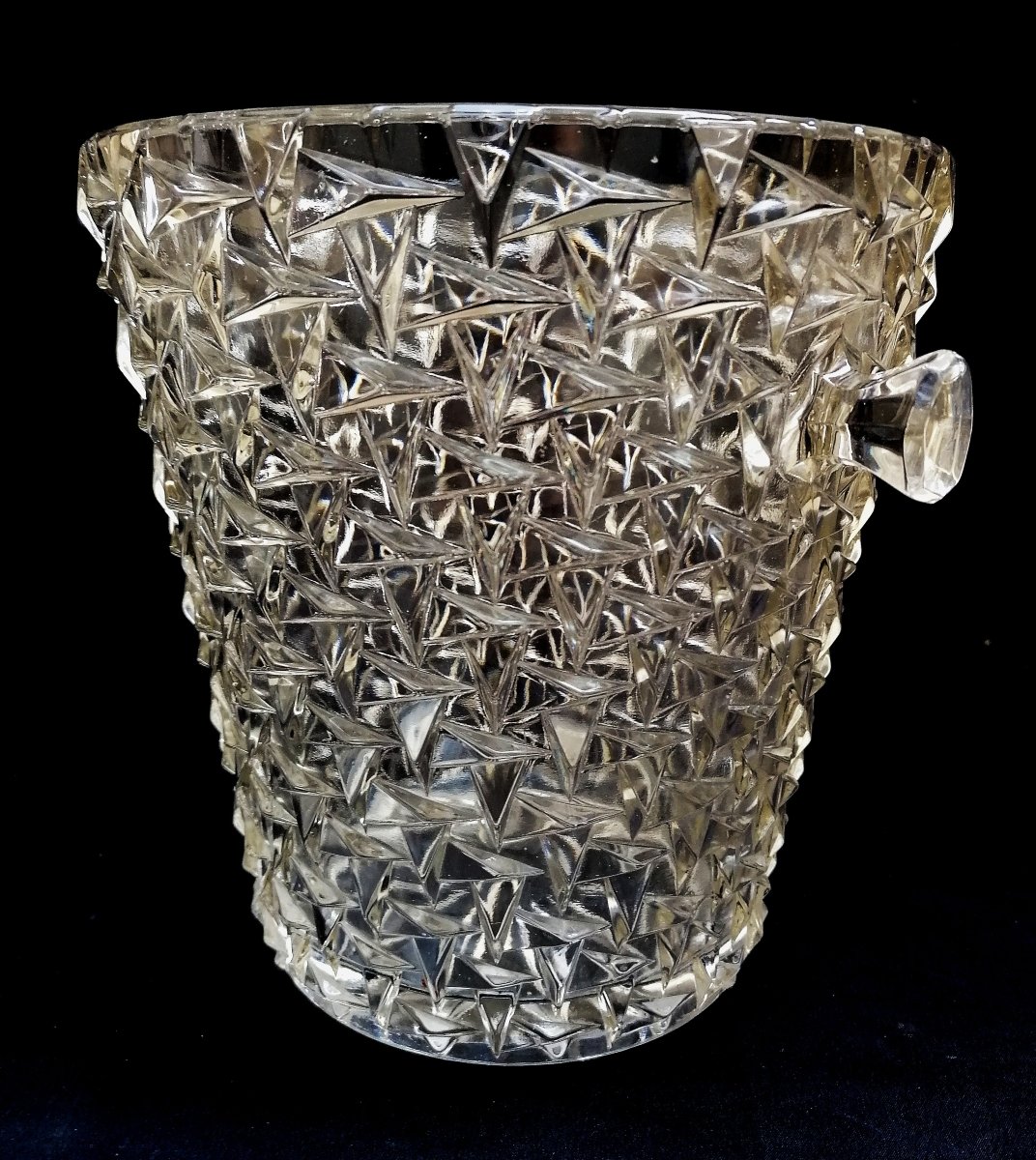 SCEAU A CHAMPAGNE - DECOR POINTE DE DIAMANT - XXEME SIECLE - -photo-2