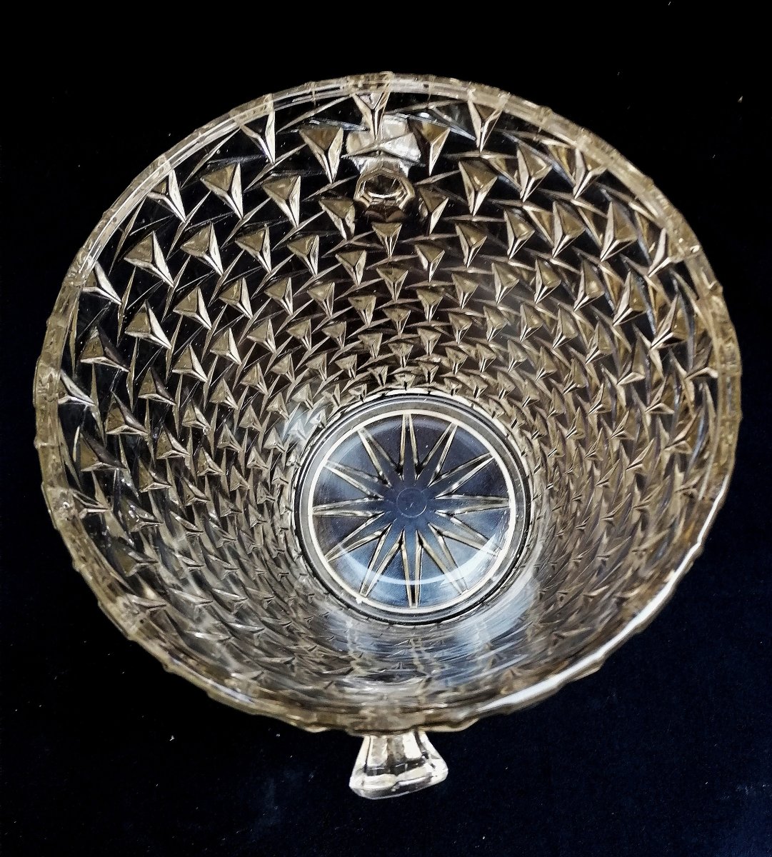 SCEAU A CHAMPAGNE - DECOR POINTE DE DIAMANT - XXEME SIECLE - -photo-4