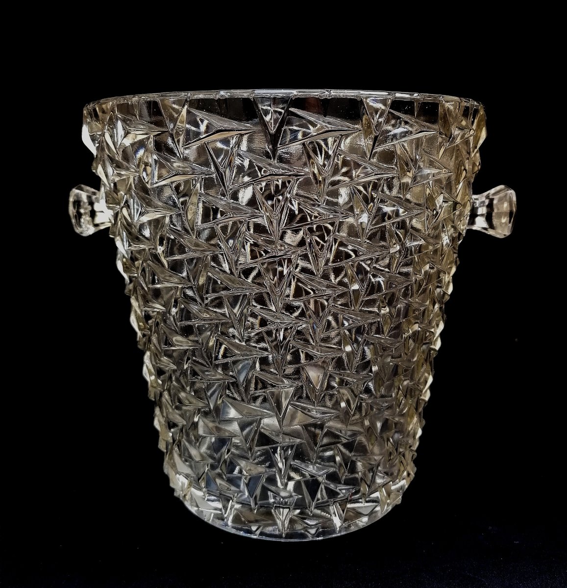 SCEAU A CHAMPAGNE - DECOR POINTE DE DIAMANT - XXEME SIECLE - 