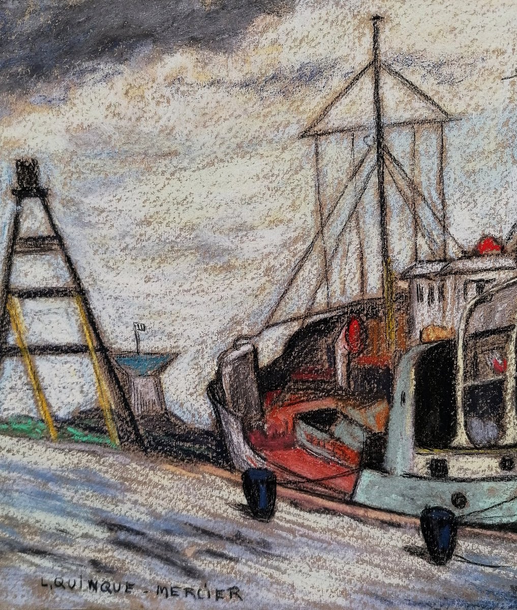 Pastel - The Joly Engineer Harbour Drag - The Epic Of June 17, 1940 - Heroic Role - Quinque-mercier-photo-3