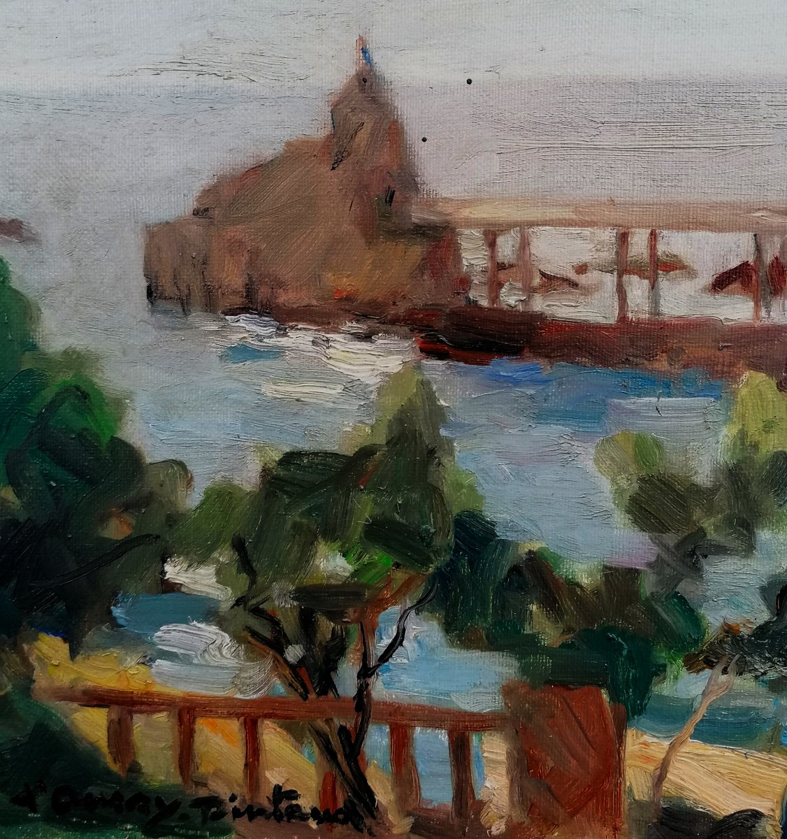 Louise d'Aussy Pintaud 1900–1990 - Biarritz - The Virgin's Rock --photo-1