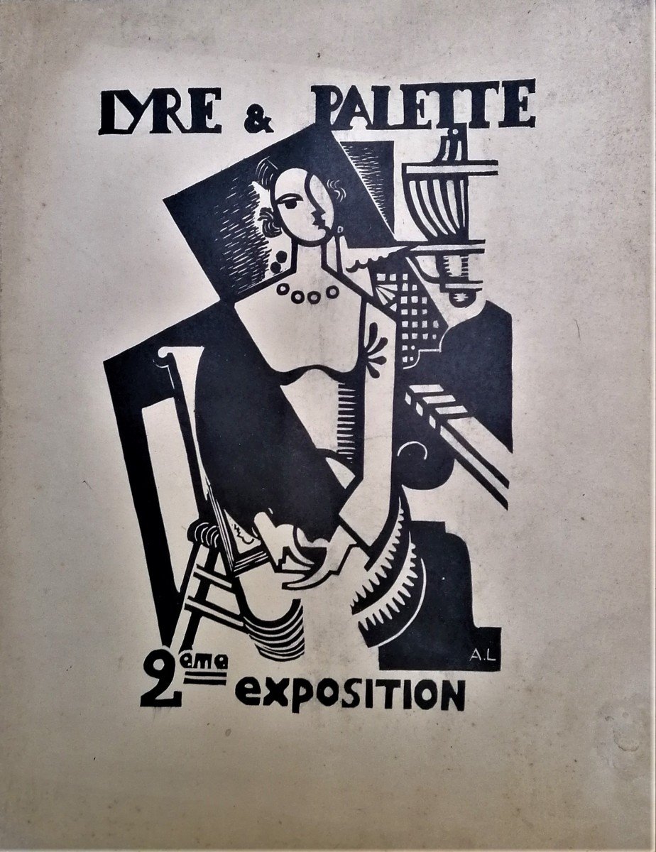 Andre Lhote-Lyre et Palette-Catalogue D Exposition-Bois Grave-