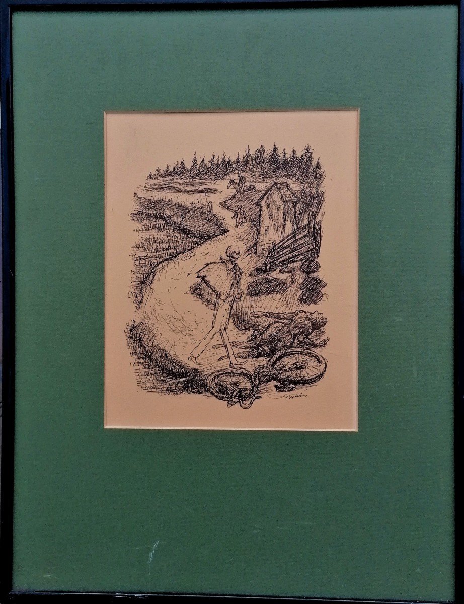 Alfred Leopold Isidor Kubin 1877-1959 - Lithographie - Ein Neuer Totentanz Vienne 1947 - 1/2-photo-1