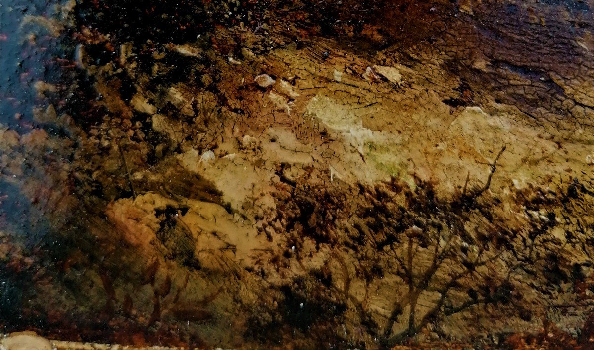 Oil On Mahogany - English School? - Animated Landscape - Christie's Inventory Number - Signature-photo-4