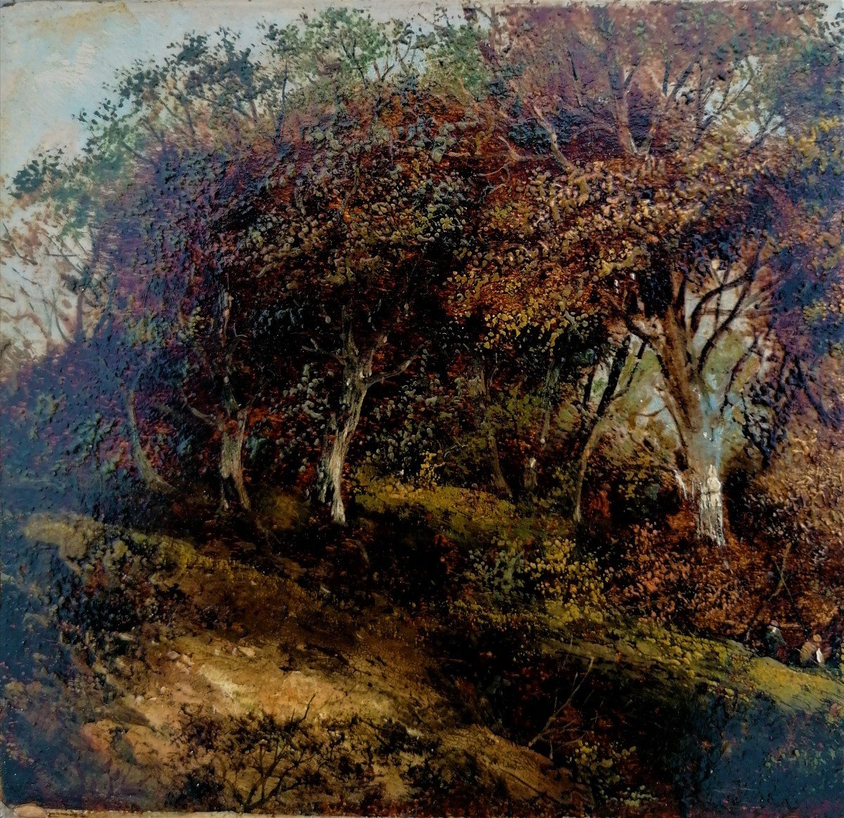 Oil On Mahogany - English School? - Animated Landscape - Christie's Inventory Number - Signature-photo-1